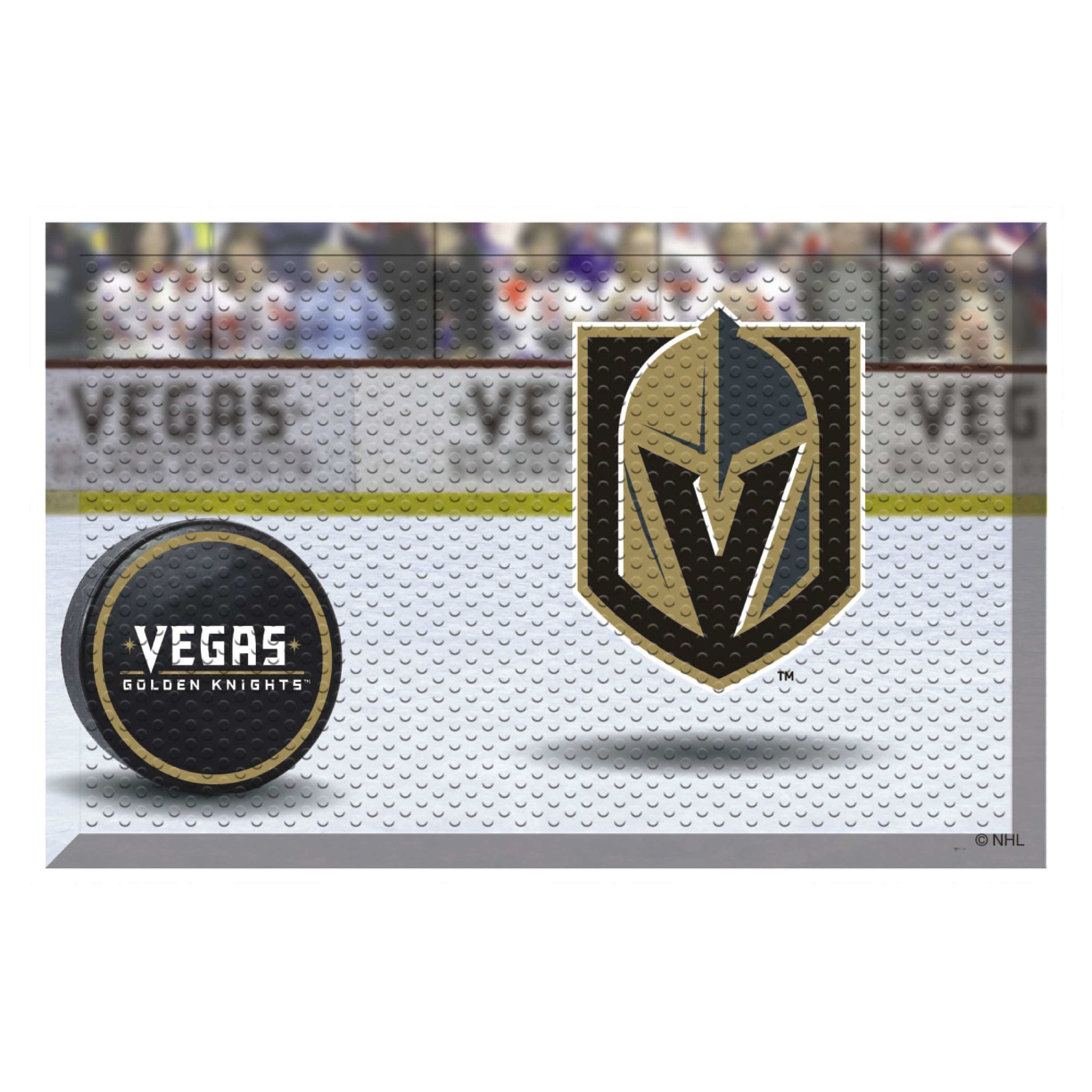 Vegas Golden Knights Rubber Scraper Door Mat