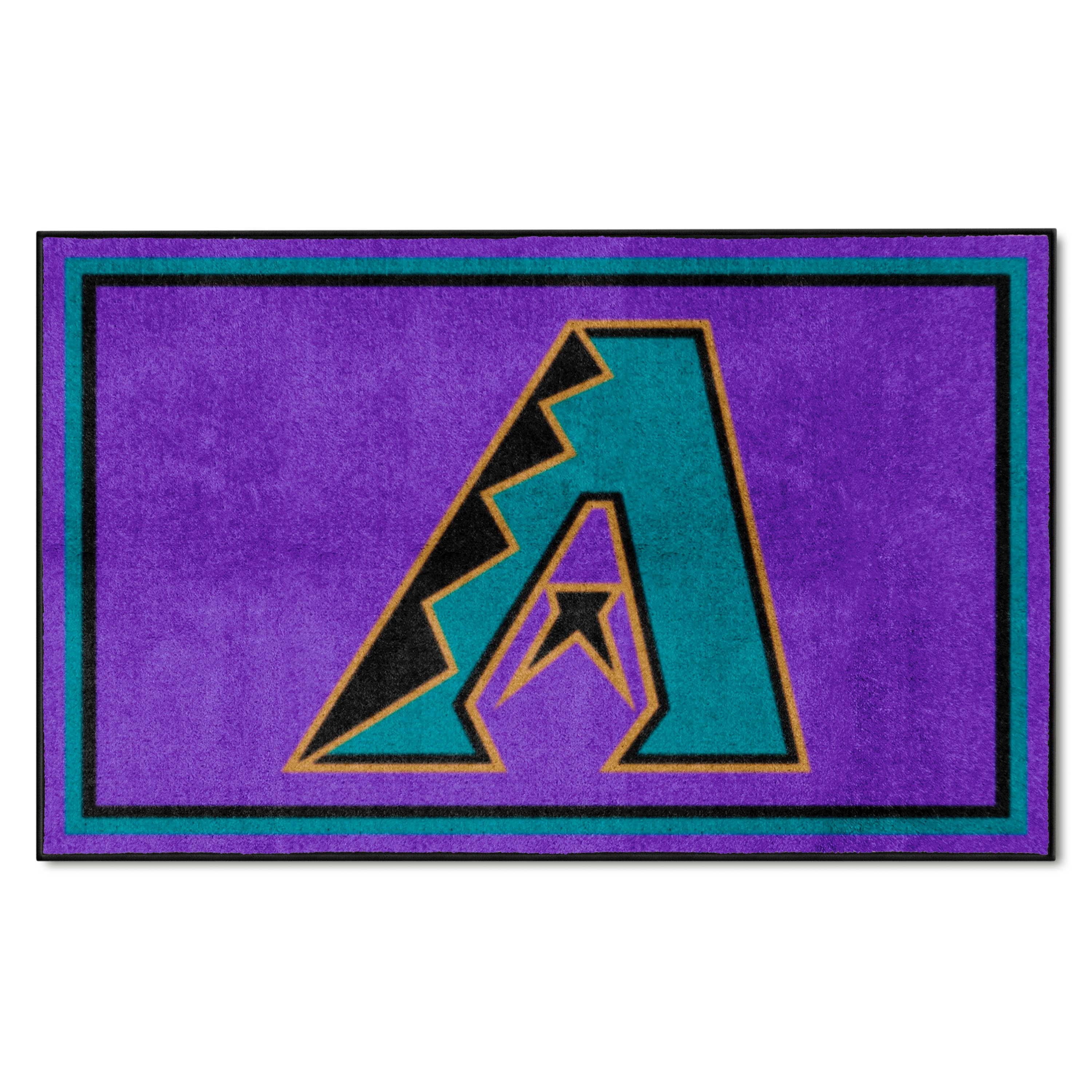 Arizona Diamondbacks 4ft. x 6ft. Plush Area Rug 1998 Retro Logo