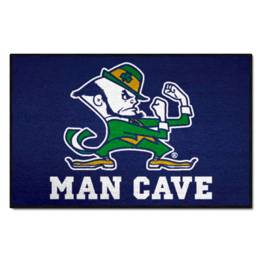 Notre Dame Fighting Irish Man Cave Starter Mat Accent Rug - 19in. x 30in., Leprechaun