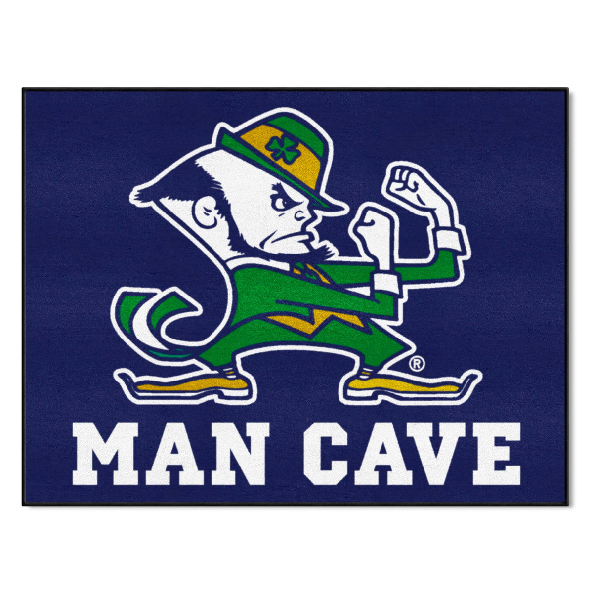 Notre Dame Fighting Irish Man Cave All-Star Rug - 34 in. x 42.5 in., Leprechaun