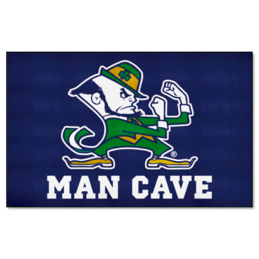 Notre Dame Fighting Irish Man Cave Ulti-Mat Rug - 5ft. x 8ft., Leprechaun