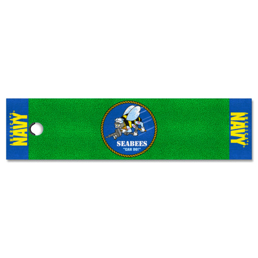 U.S. Navy - SEABEES Putting Green Mat - 1.5ft. x 6ft.