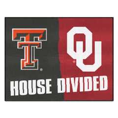 House Divided - Texas Tech / Oklahoma House Divided House Divided Rug - 34 in. x 42.5 in. - House Divided - Texas Tech / Oklahoma