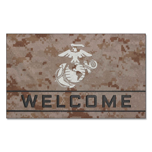 U.S. Marines Rubber Door Mat - 18in. x 30in.