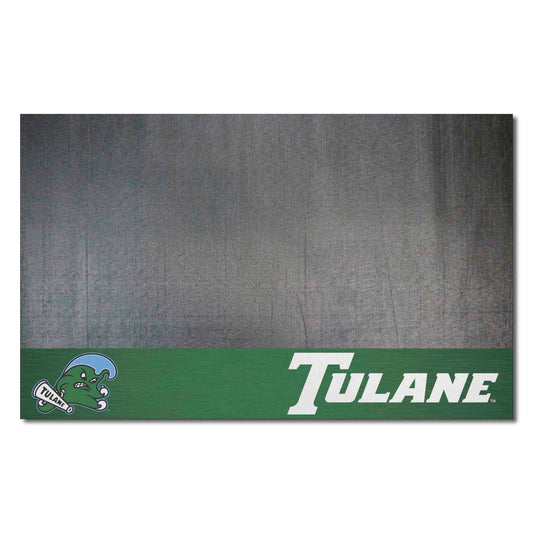 Tulane Green Wave Vinyl Grill Mat - 26in. x 42in.