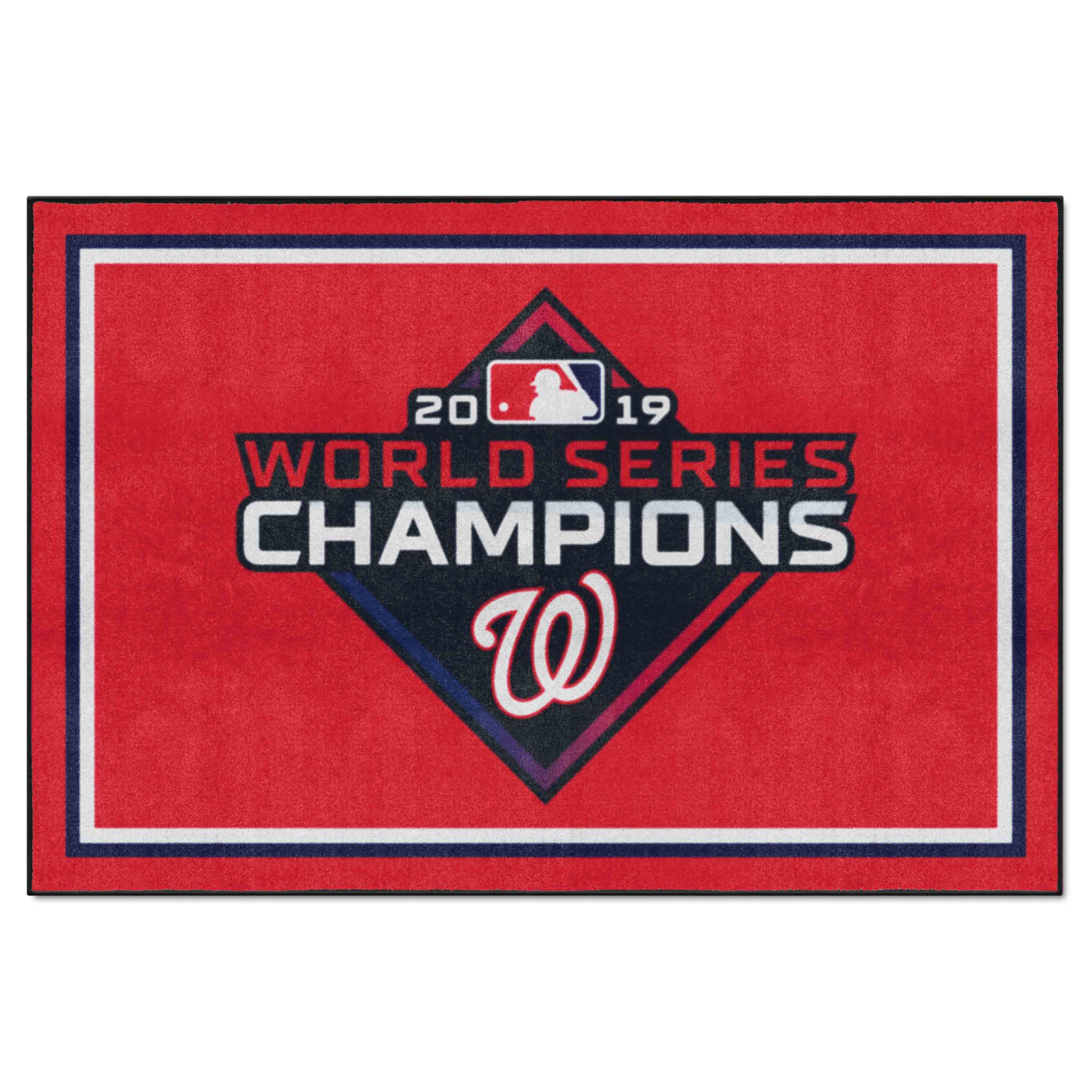 Washington Nationals 2019 World Series Champions 5ft. x 8 ft. Plush Area Rug