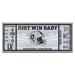 Las Vegas Raiders Ticket Runner Rug - 30in. x 72in.