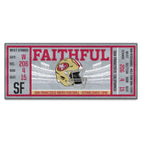 San Francisco 49ers Ticket Runner Rug - 30in. x 72in.