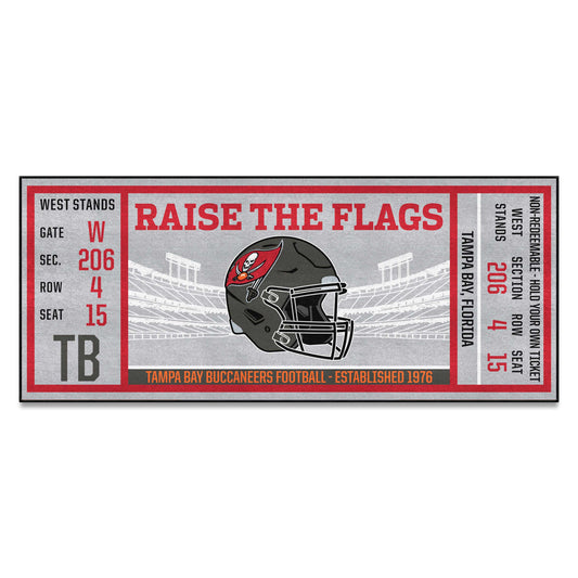 Tampa Bay Buccaneers Ticket Runner Rug - 30in. x 72in.