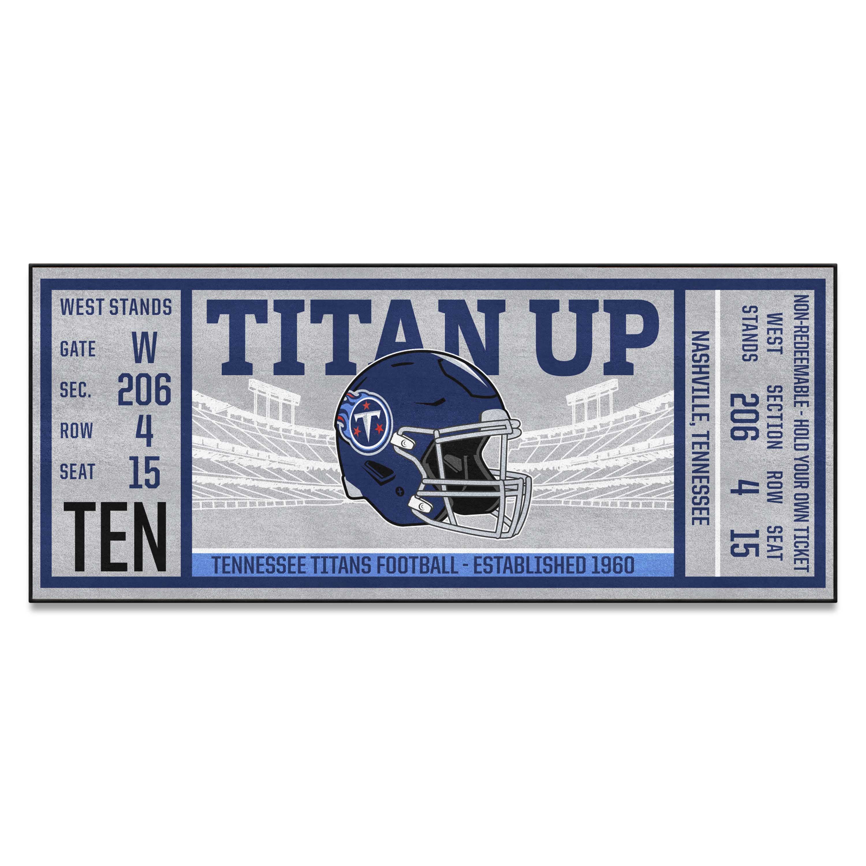 Tennessee Titans Ticket Runner Rug - 30in. x 72in.