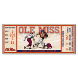 Ole Miss Rebels Ticket Runner Rug - 30in. x 72in. - Ole Miss