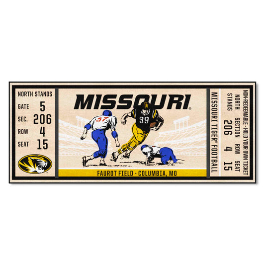 Missouri Tigers Ticket Runner Rug - 30in. x 72in.