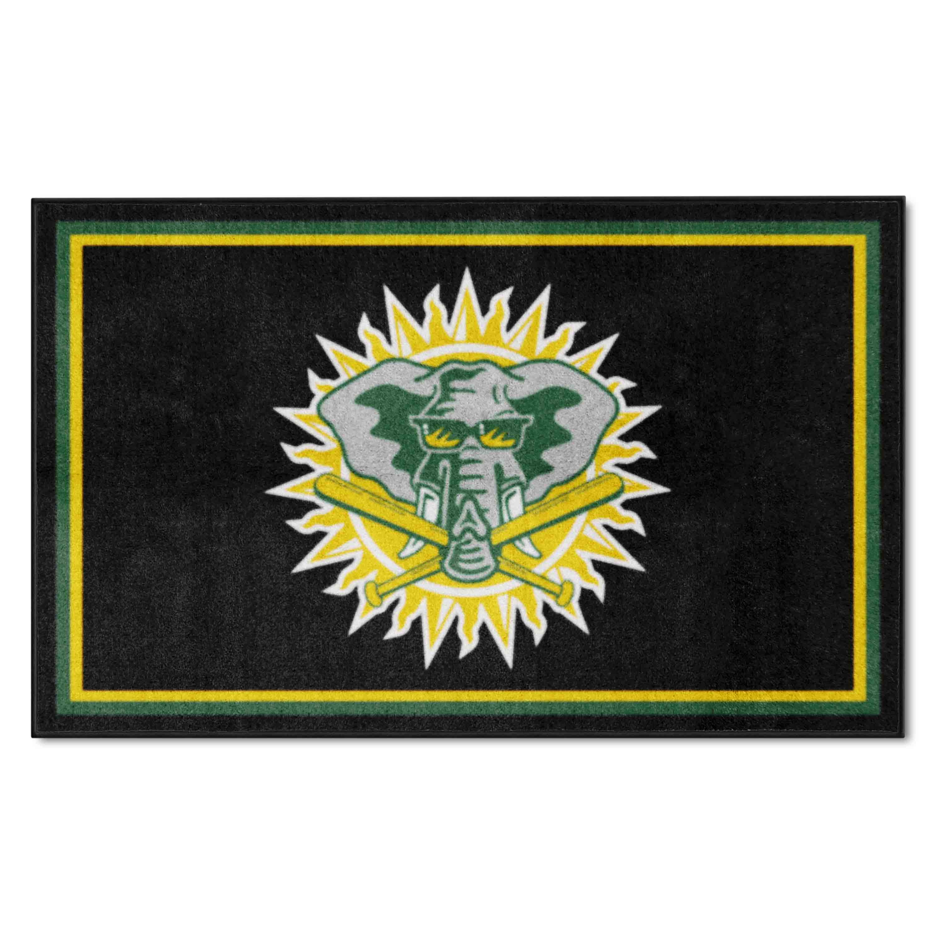 Oakland Athletics 4ft. x 6ft. Plush Area Rug2000