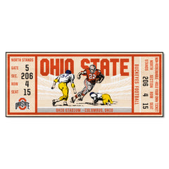 Ohio State Buckeyes Ticket Runner Rug - 30in. x 72in. - Ohio State