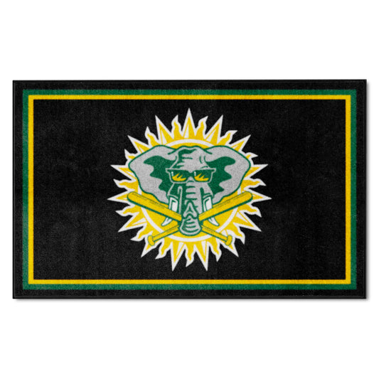 Oakland Athletics 4ft. x 6ft. Plush Area Rug2000 - Oakland Athletics