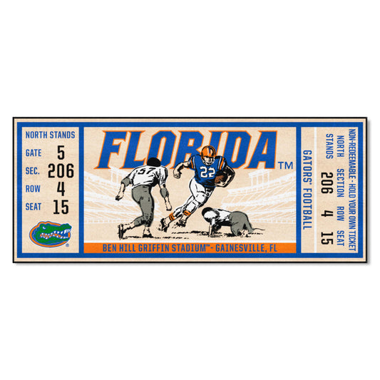 Florida Gators Ticket Runner Rug - 30in. x 72in.