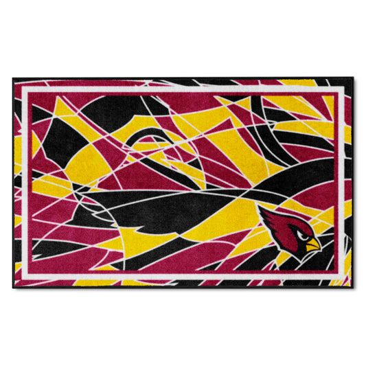 Arizona Cardinals 4ft. x 6ft. Plush Area Rug XFIT Design