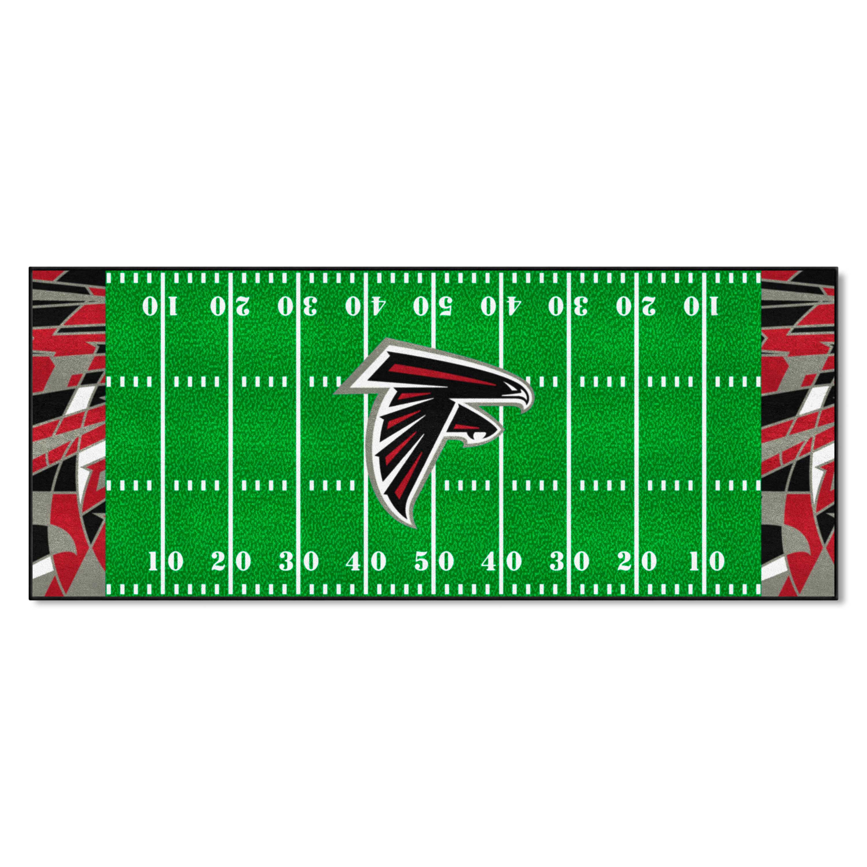 Atlanta Falcons Football Field Runner Mat - 30in. x 72in. XFIT Design - Atlanta Falcons