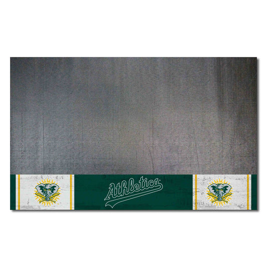 Oakland Athletics Vinyl Grill Mat - 26in. x 42in.2000 - Oakland Athletics