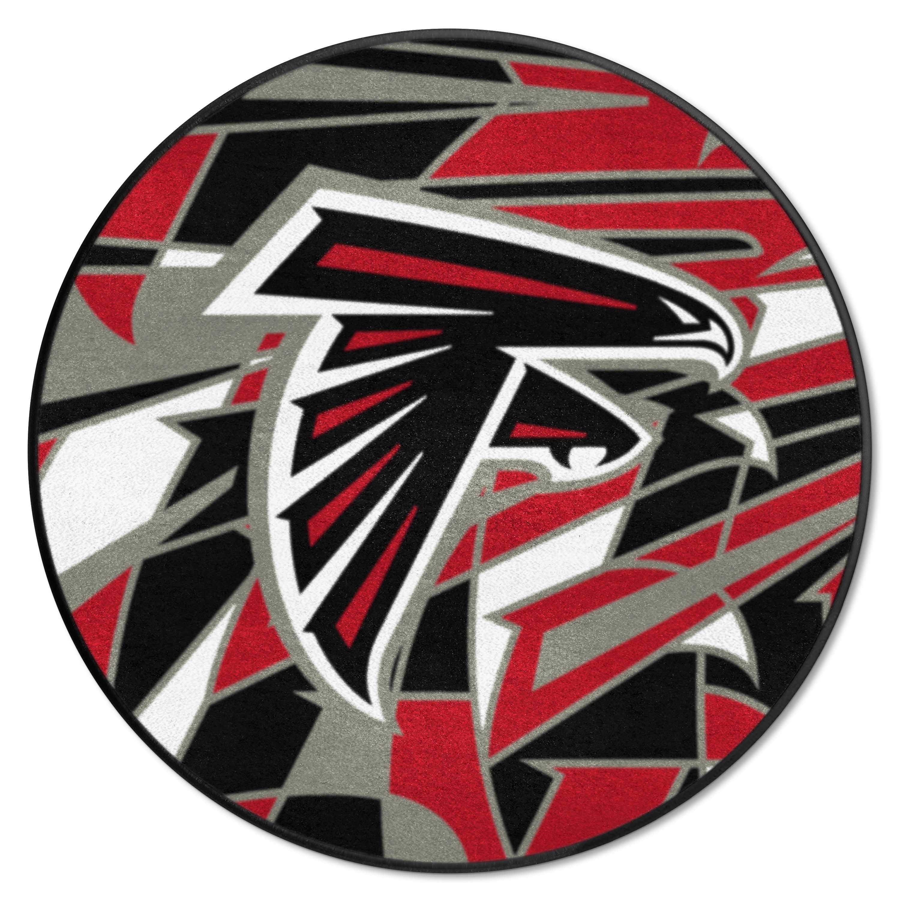 Atlanta Falcons Roundel Rug - 27in. Diameter XFIT Design