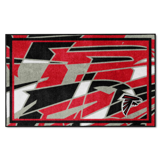 Atlanta Falcons 4ft. x 6ft. Plush Area Rug XFIT Design - Atlanta Falcons