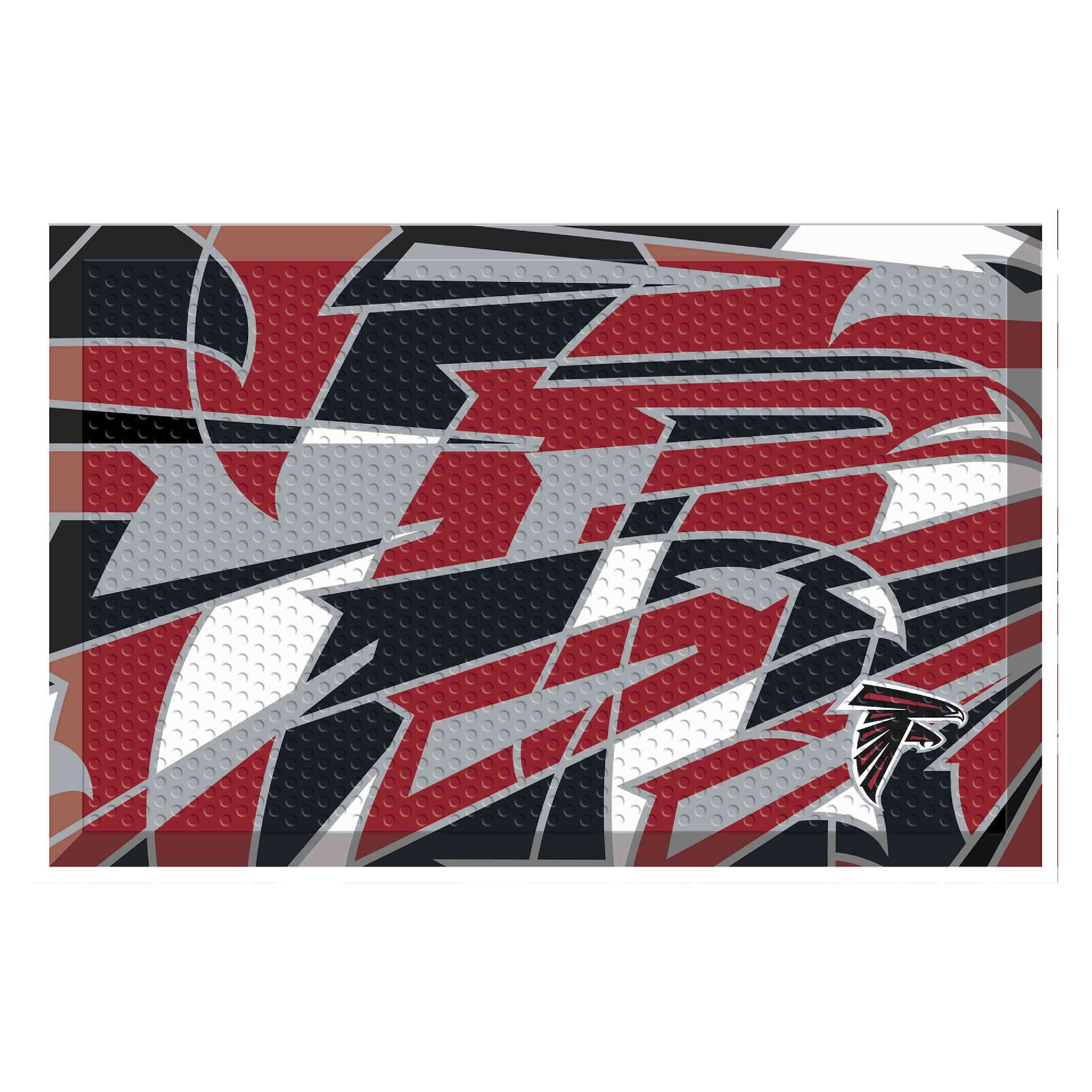 Atlanta Falcons Rubber Scraper Door Mat XFIT Design - Atlanta Falcons