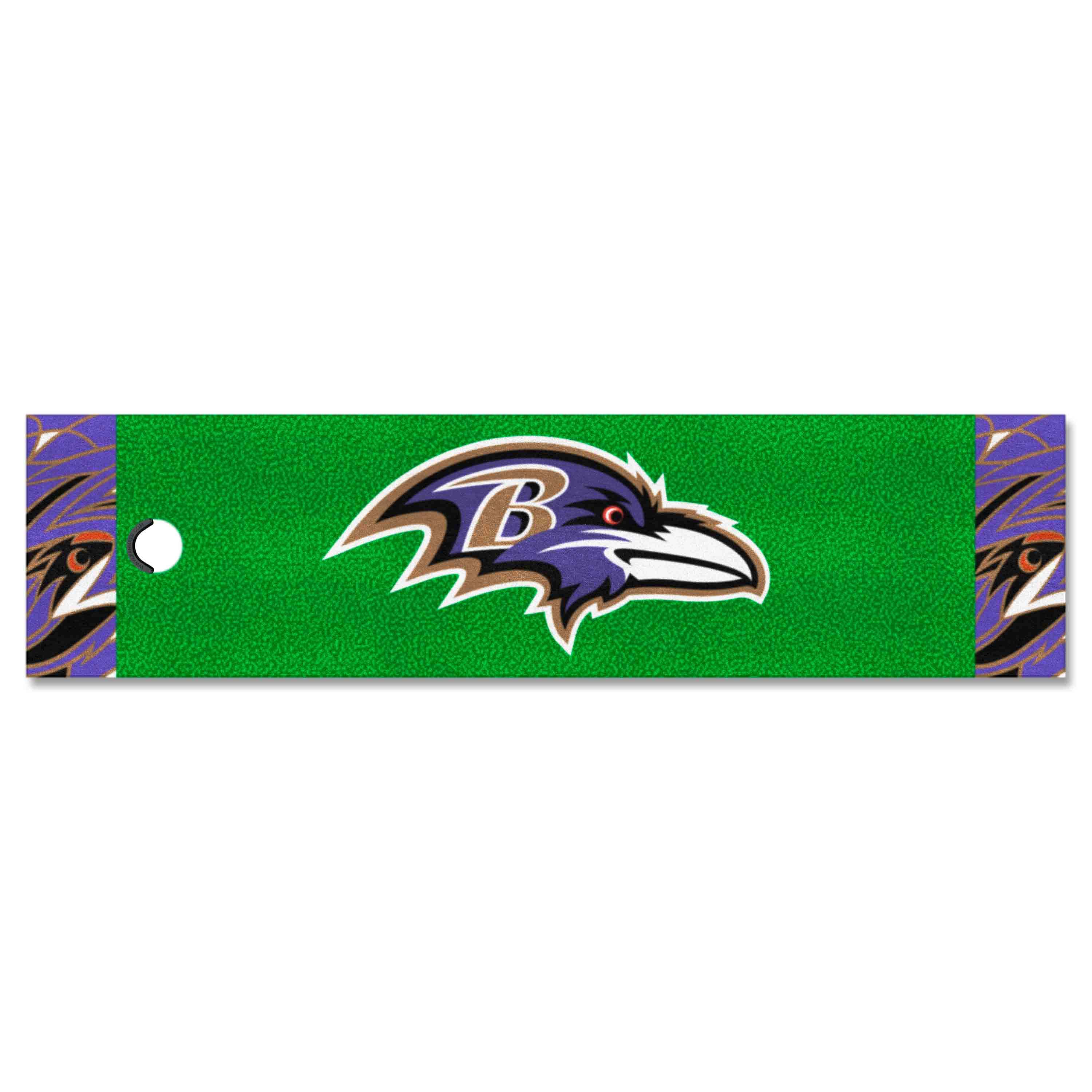 Baltimore Ravens Putting Green Mat - 1.5ft. x 6ft. - Baltimore Ravens