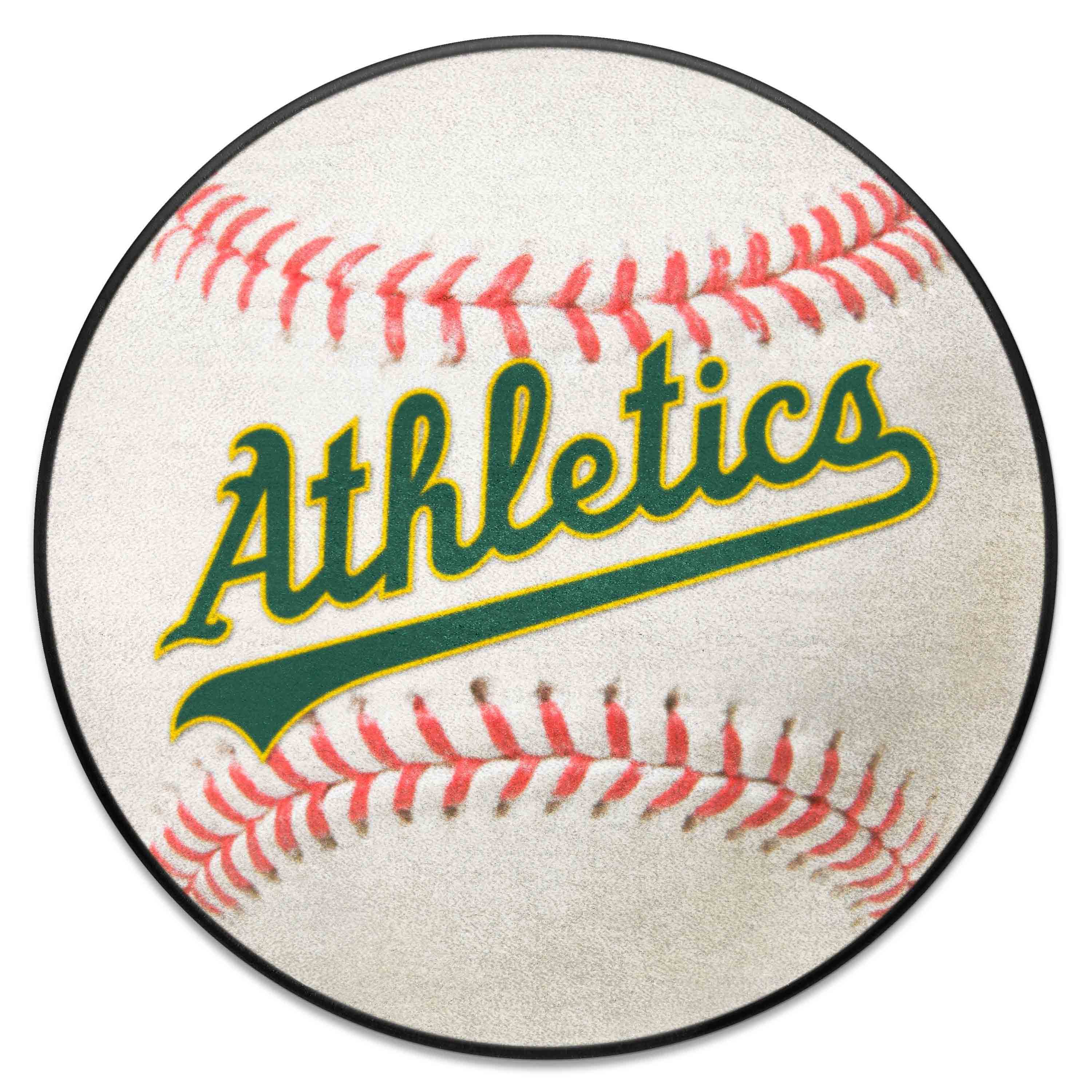 Oakland Athletics Baseball Rug - 27in. Diameter2000