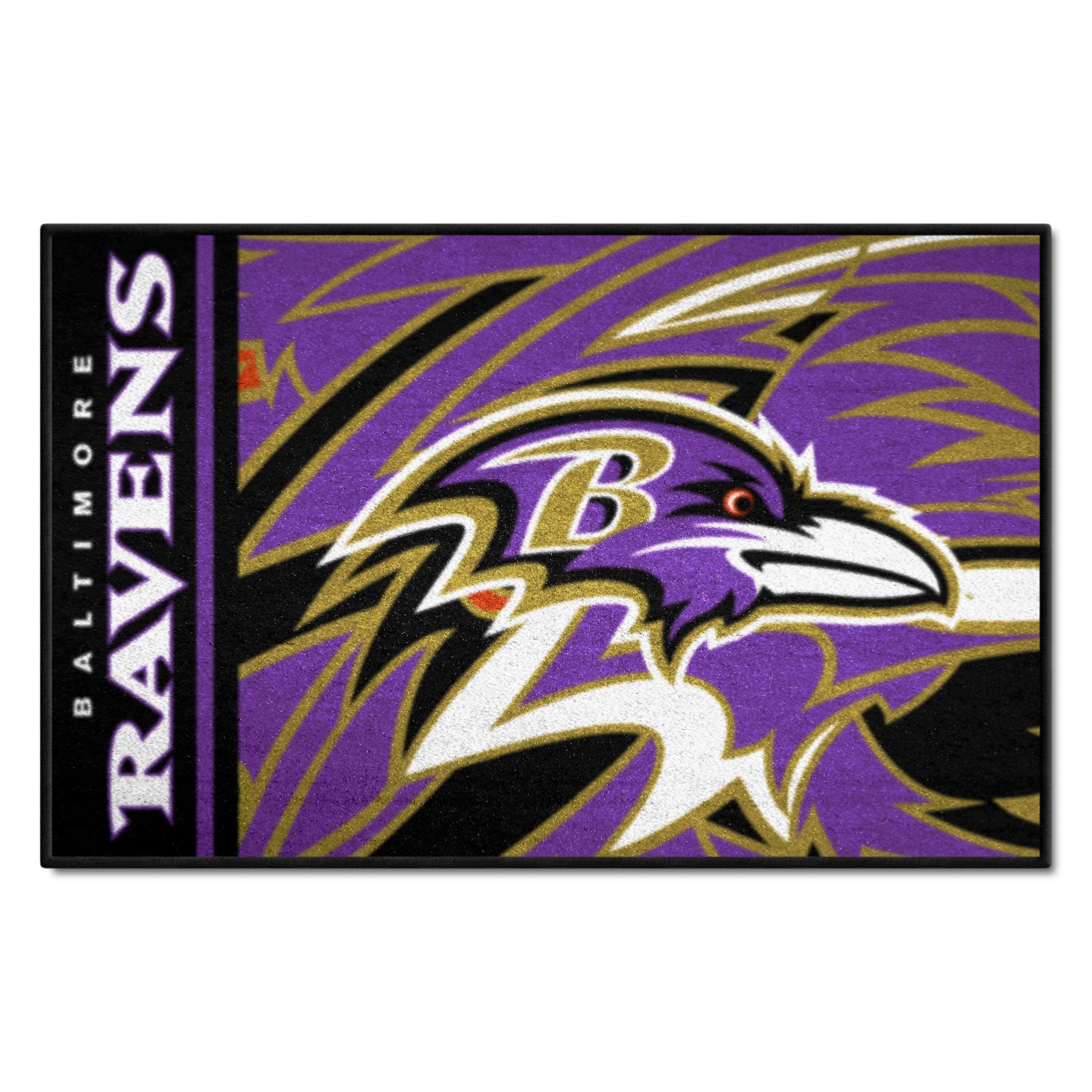 Baltimore Ravens Starter Mat XFIT Design - 19in x 30in Accent Rug - Baltimore Ravens