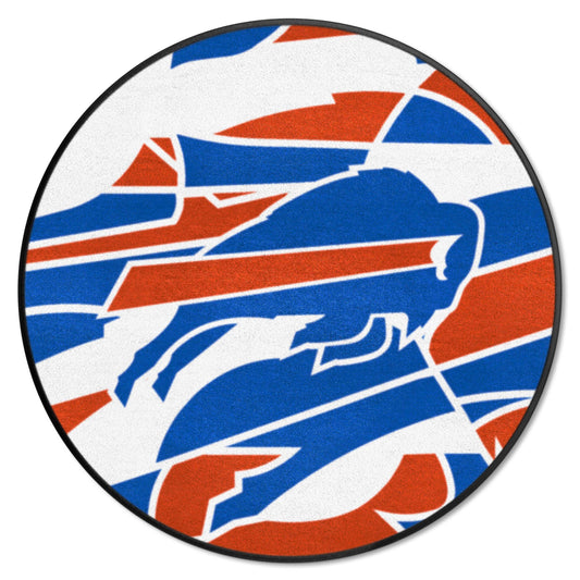 Buffalo Bills Roundel Rug - 27in. Diameter XFIT Design - Buffalo Bills