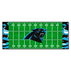 Carolina Panthers Football Field Runner Mat - 30in. x 72in. XFIT Design - Carolina Panthers