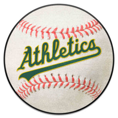 Oakland Athletics Baseball Rug - 27in. Diameter2000 - Oakland Athletics