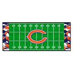 Chicago Bears Football Field Runner Mat - 30in. x 72in. XFIT Design