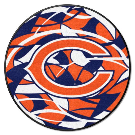 Chicago Bears Roundel Rug - 27in. Diameter XFIT Design - Chicago Bears