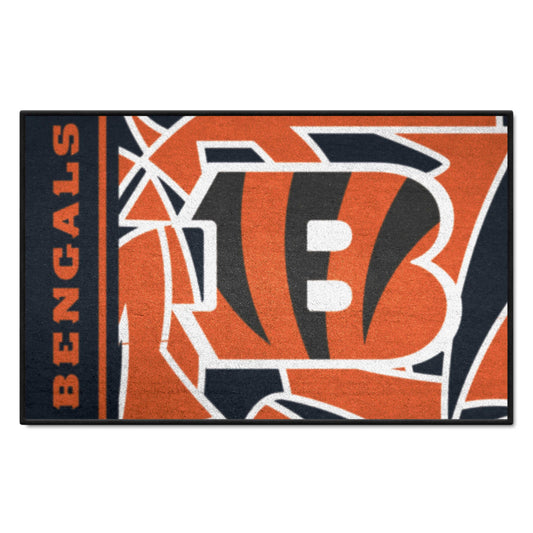 Cincinnati Bengals Starter Mat XFIT Design - 19in x 30in Accent Rug - Cincinnati Bengals