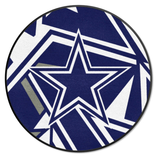 Dallas Cowboys Roundel Rug - 27in. Diameter XFIT Design