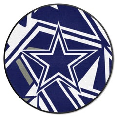 Dallas Cowboys Roundel Rug - 27in. Diameter XFIT Design - Dallas Cowboys