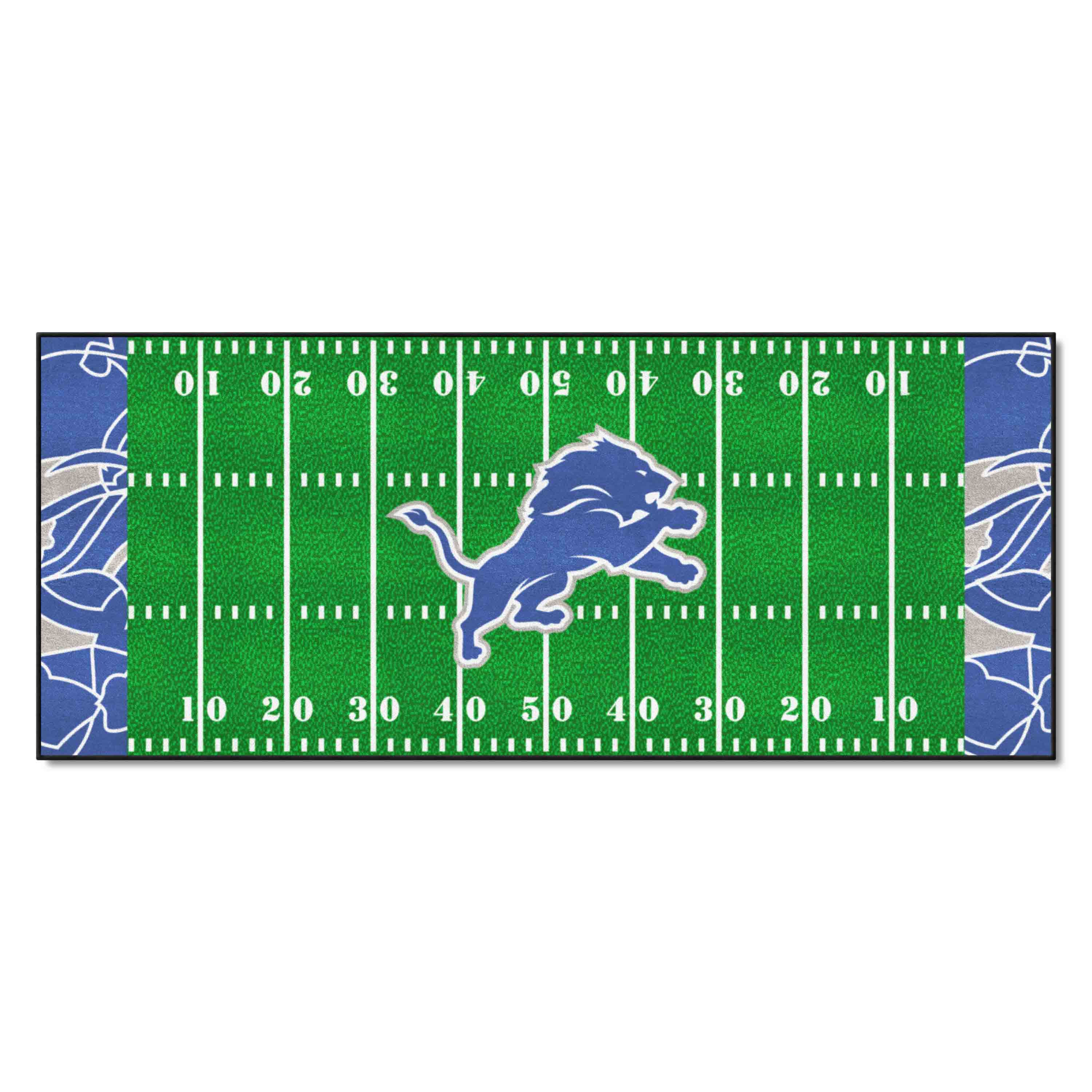 Detroit Lions Football Field Runner Mat - 30in. x 72in. XFIT Design