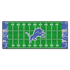 Detroit Lions Football Field Runner Mat - 30in. x 72in. XFIT Design