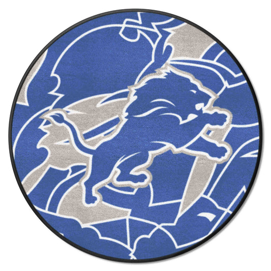 Detroit Lions Roundel Rug - 27in. Diameter XFIT Design