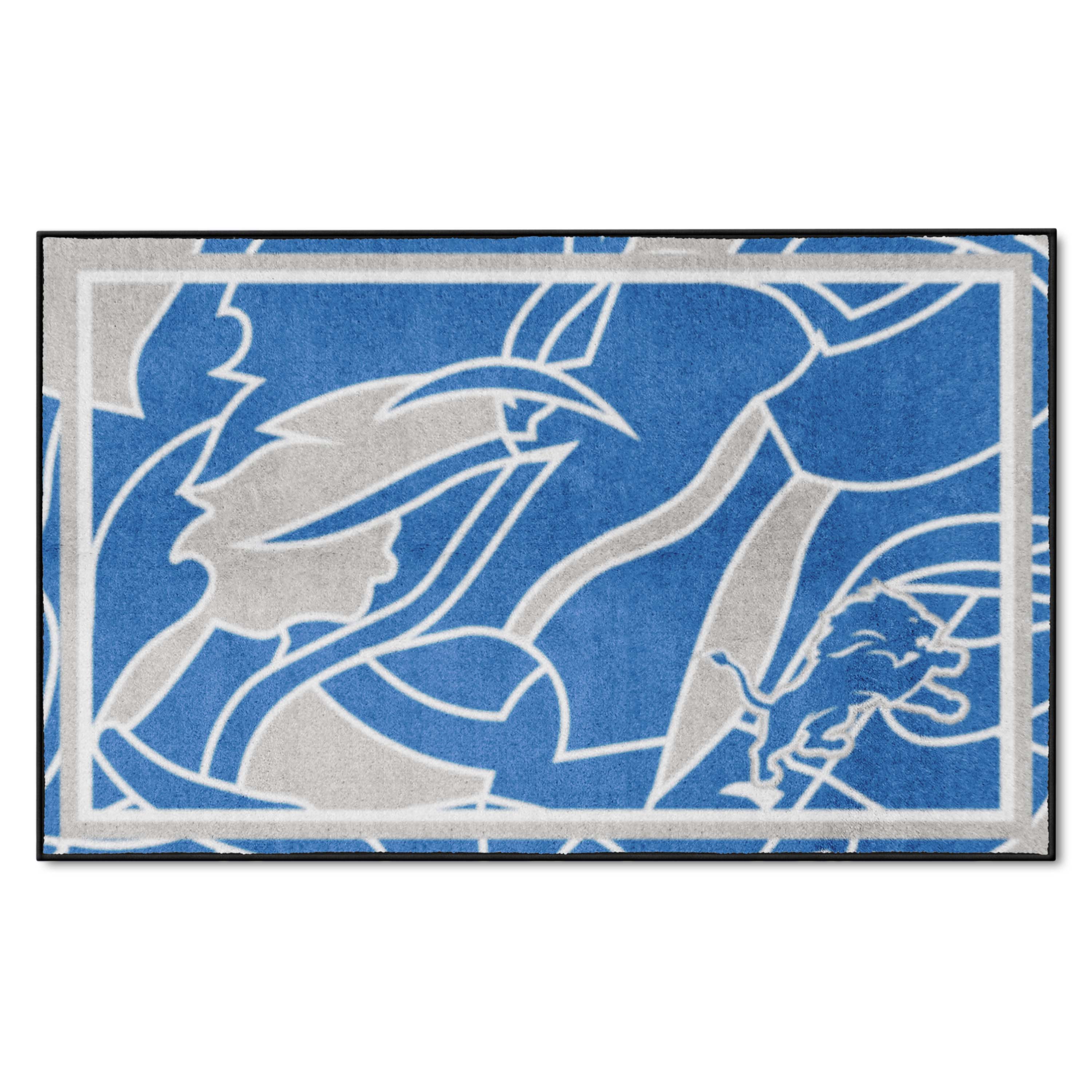 Detroit Lions 4ft. x 6ft. Plush Area Rug XFIT Design