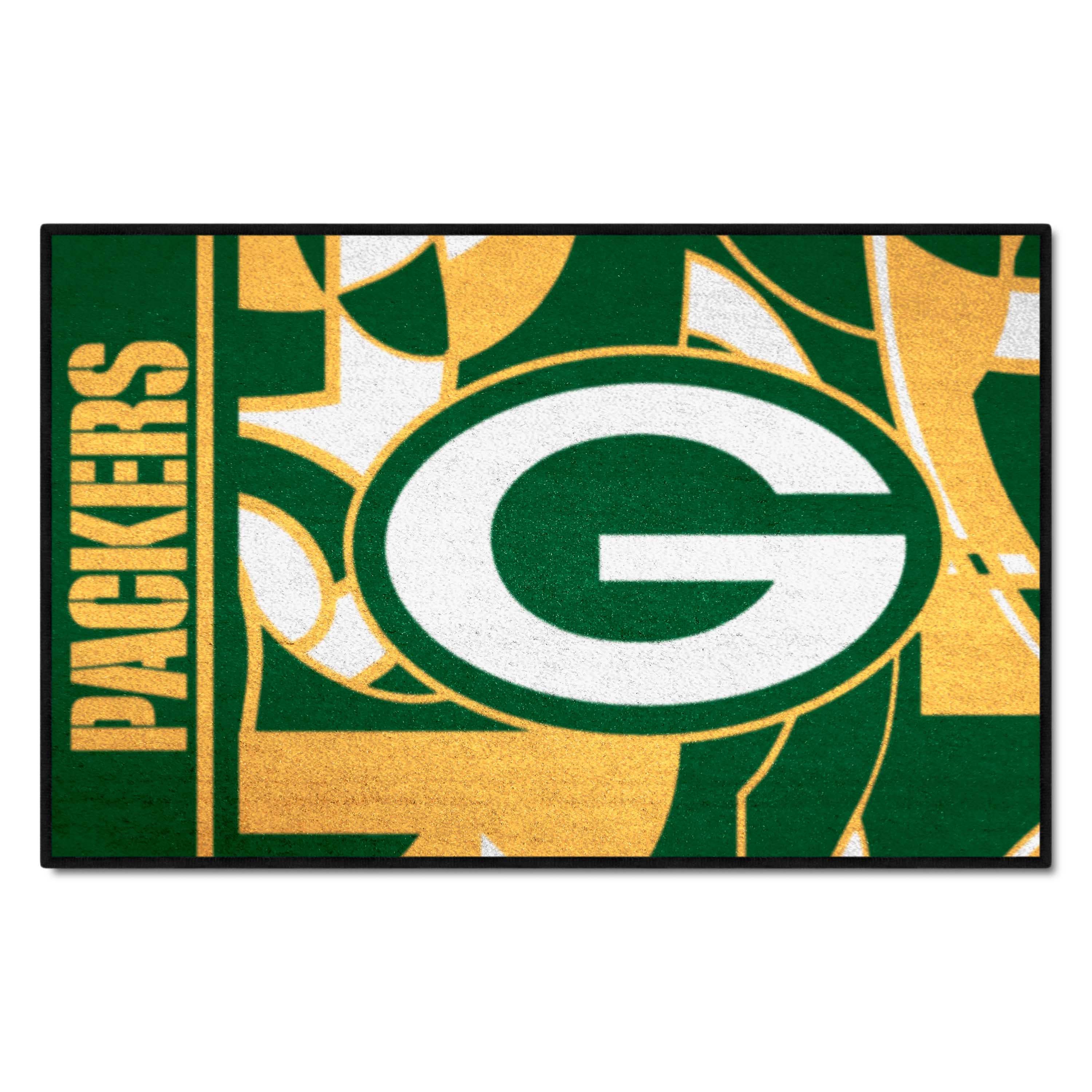 Green Bay Packers Starter Mat XFIT Design - 19in x 30in Accent Rug - Green Bay Packers