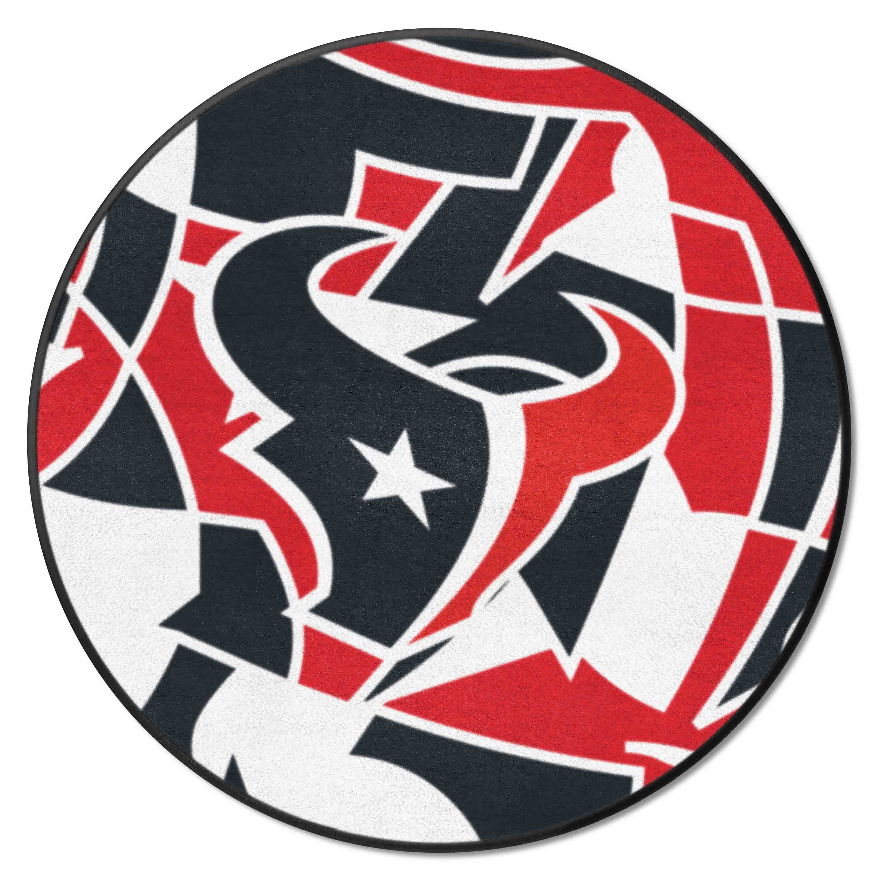 Houston Texans Roundel Rug - 27in. Diameter XFIT Design - Houston Texans