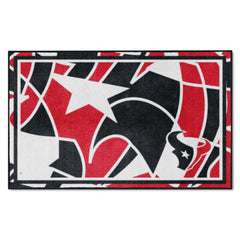 Houston Texans 4ft. x 6ft. Plush Area Rug XFIT Design