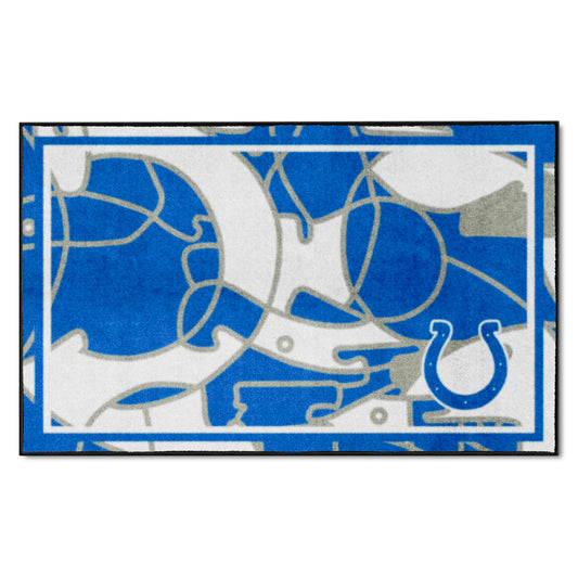 Indianapolis Colts 4ft. x 6ft. Plush Area Rug XFIT Design