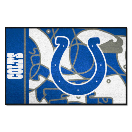 Indianapolis Colts Starter Mat XFIT Design - 19in x 30in Accent Rug - Indianapolis Colts