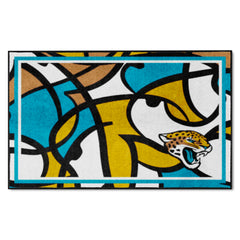 Jacksonville Jaguars 4ft. x 6ft. Plush Area Rug XFIT Design