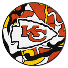 Kansas City Chiefs Roundel Rug - 27in. Diameter XFIT Design