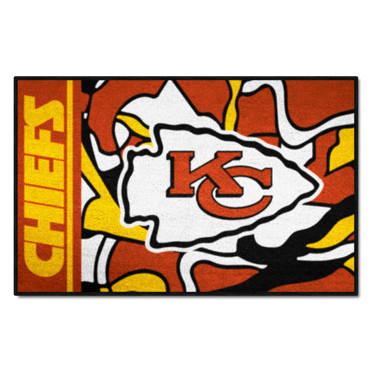 Kansas City Chiefs Starter Mat XFIT Design - 19in x 30in Accent Rug