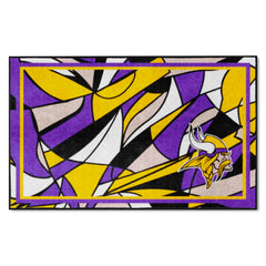 Minnesota Vikings 4ft. x 6ft. Plush Area Rug XFIT Design